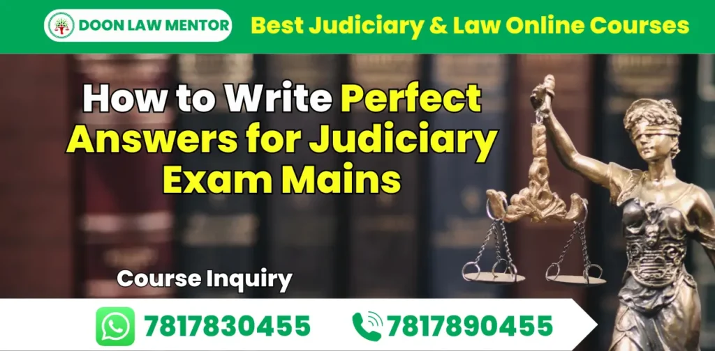 Judiciary Exam Mains