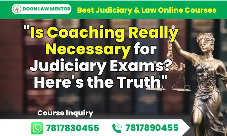 Coaching Necessary for Judiciary