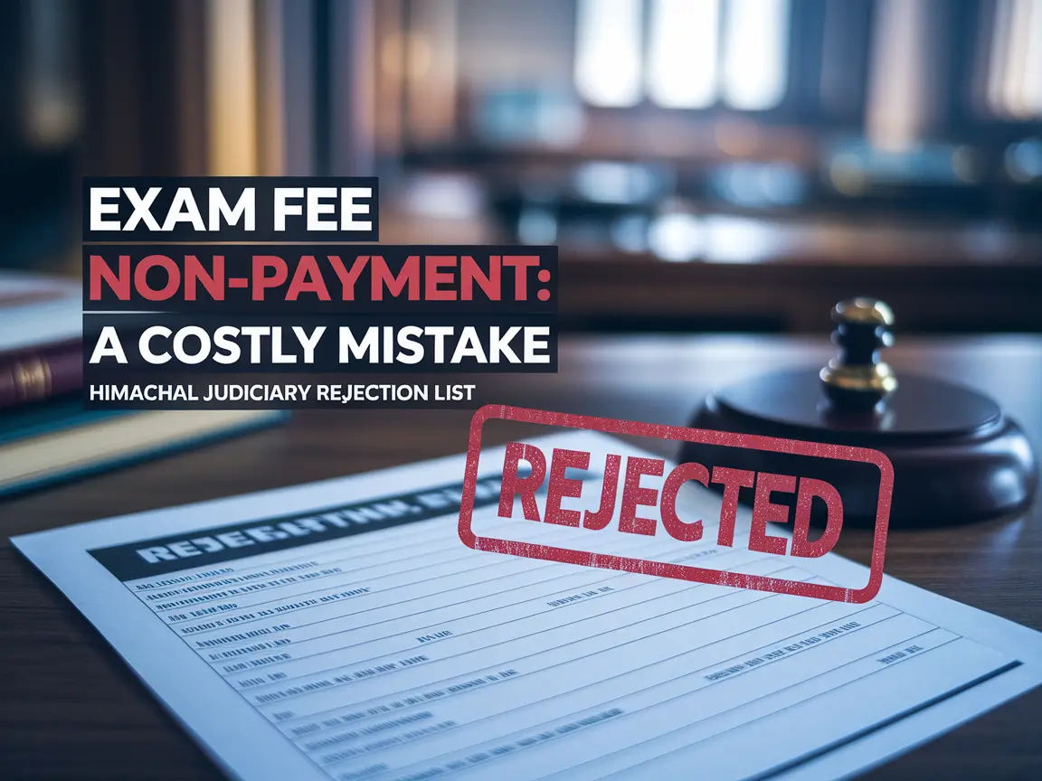 Examination Fee Non-Payment: A Setback for H.P. Judicial Service Aspirants 2025 4 Examination Fee