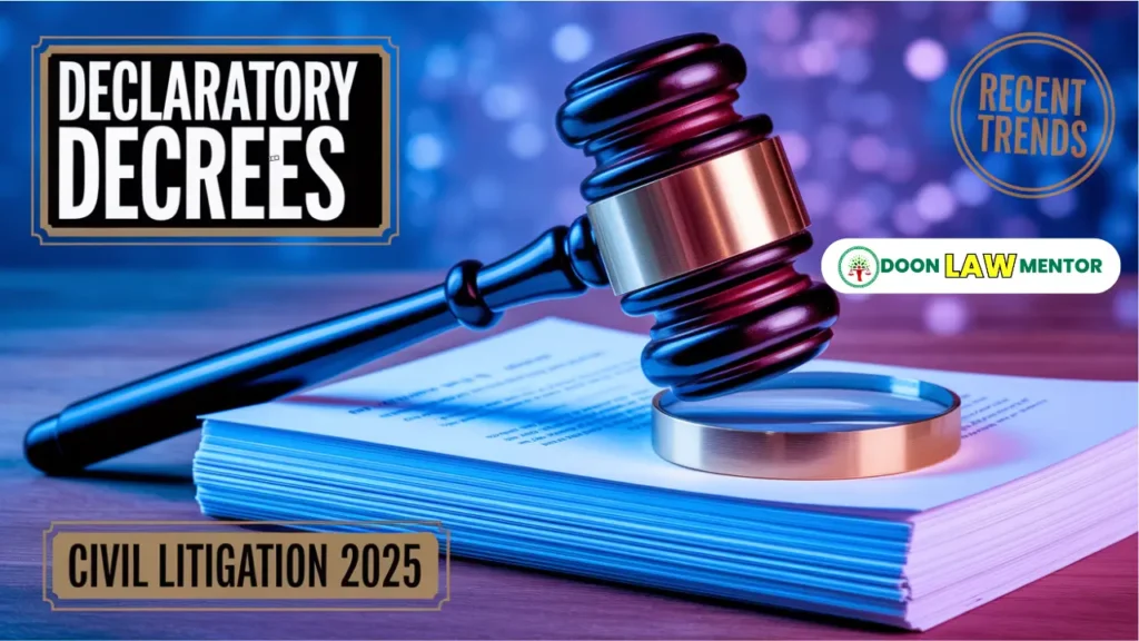 Role of Declaratory Decrees in Civil Litigation