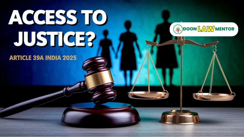 Article 39A and free legal aid