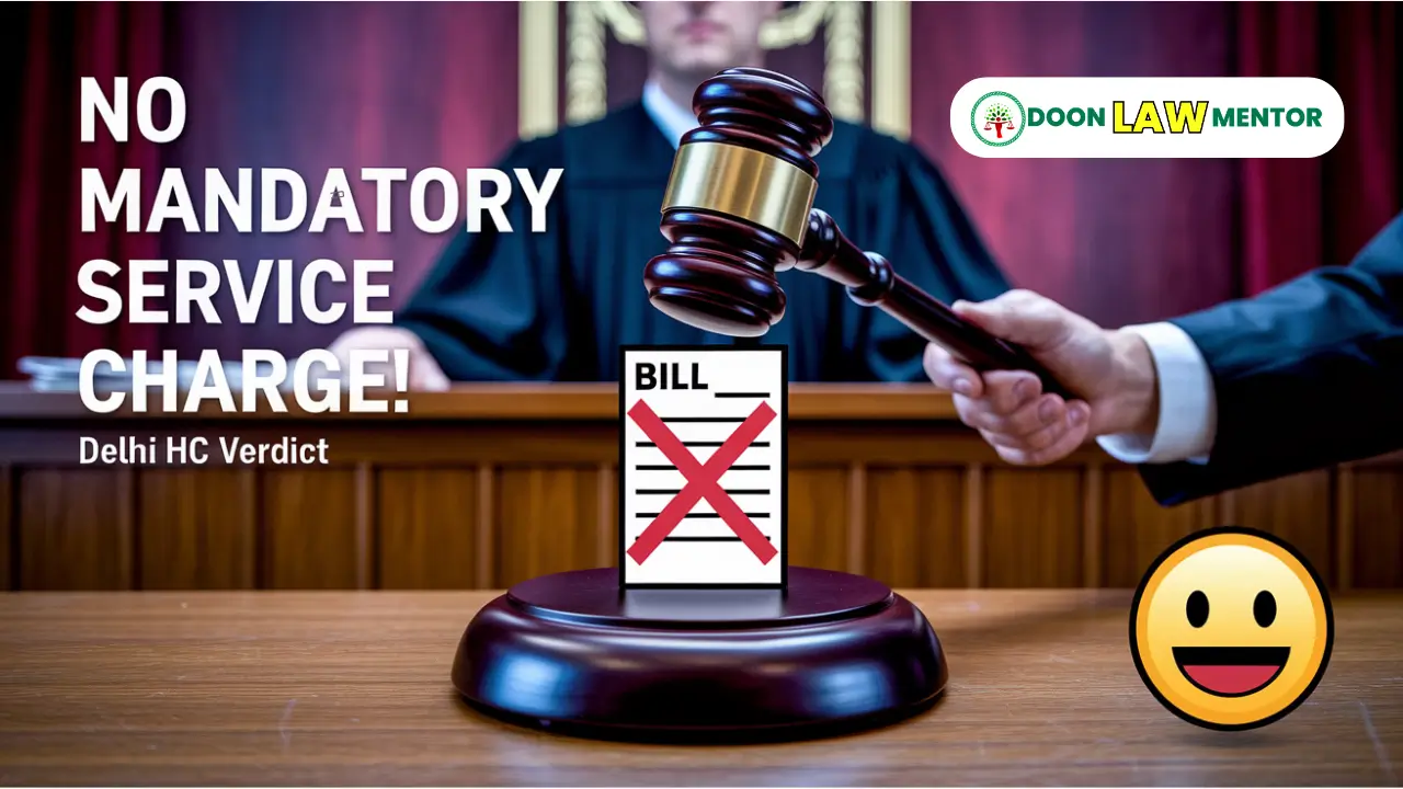 restaurant service charge is not mandatory