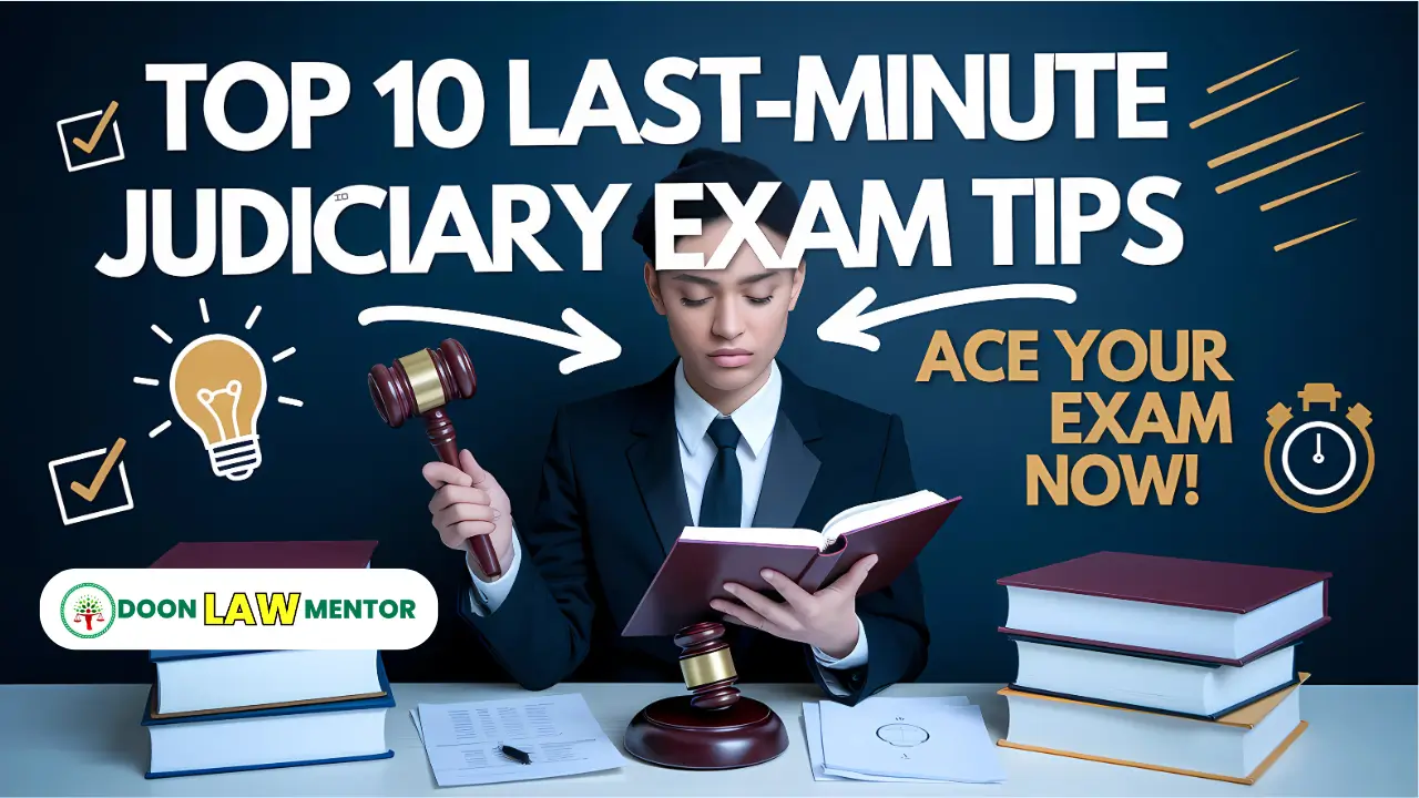 Last-Minute Judiciary Exam Tips