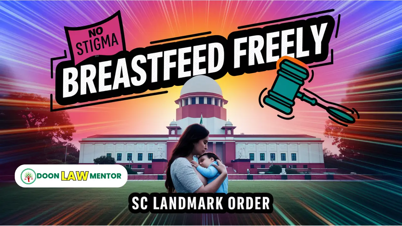 The Supreme Court Issues Directions on Nursing Rooms in a landmark 2025 ruling, declaring breastfeeding in public and workplaces must shed its stigma. Anchored in Article 21, this verdict mandates nursing facilities, securing dignity for mothers and health for infants. For judiciary aspirants, it’s a constitutional treasure—rights, duties, and reform collide. This blog dives in—case, law, and exam angles—clear, focused, and loaded. Let’s go!