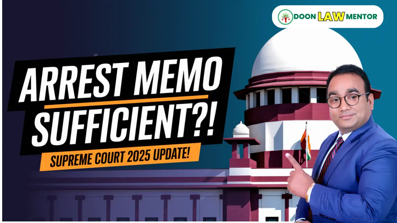 Arrest Memo vs Grounds of Arrest