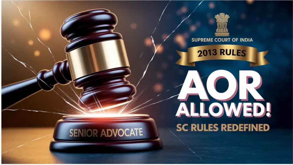 Senior Advocates AOR Supreme Court Mandate 2025