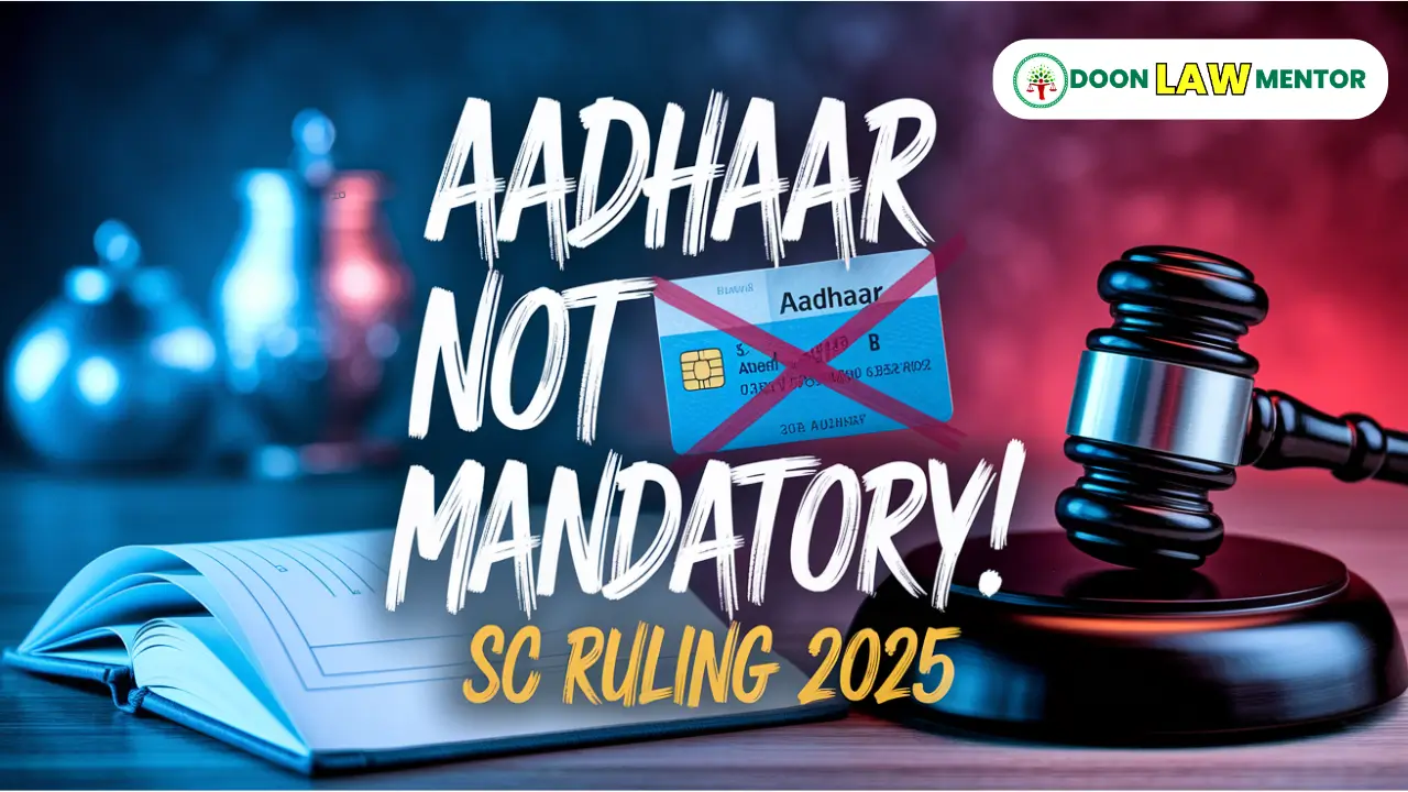 Aadhaar Not Mandatory for Bank Operations