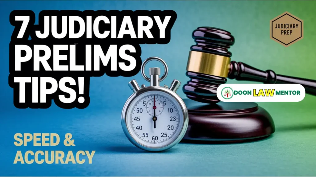 Judiciary Prelims Speed Accuracy Tips