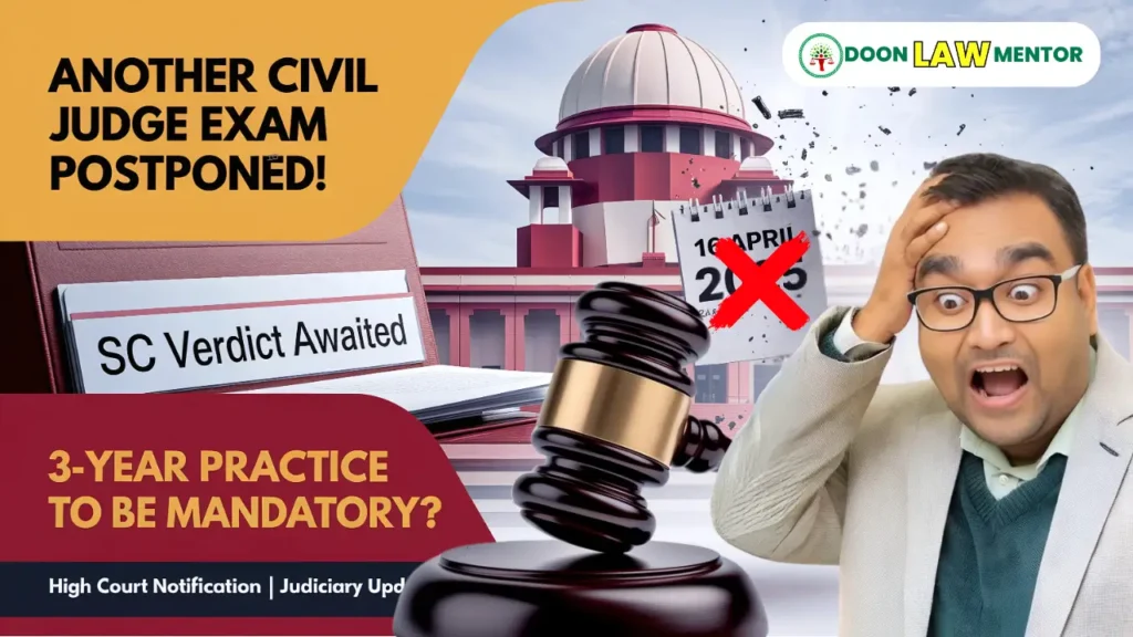 Civil Judge Exam postponed