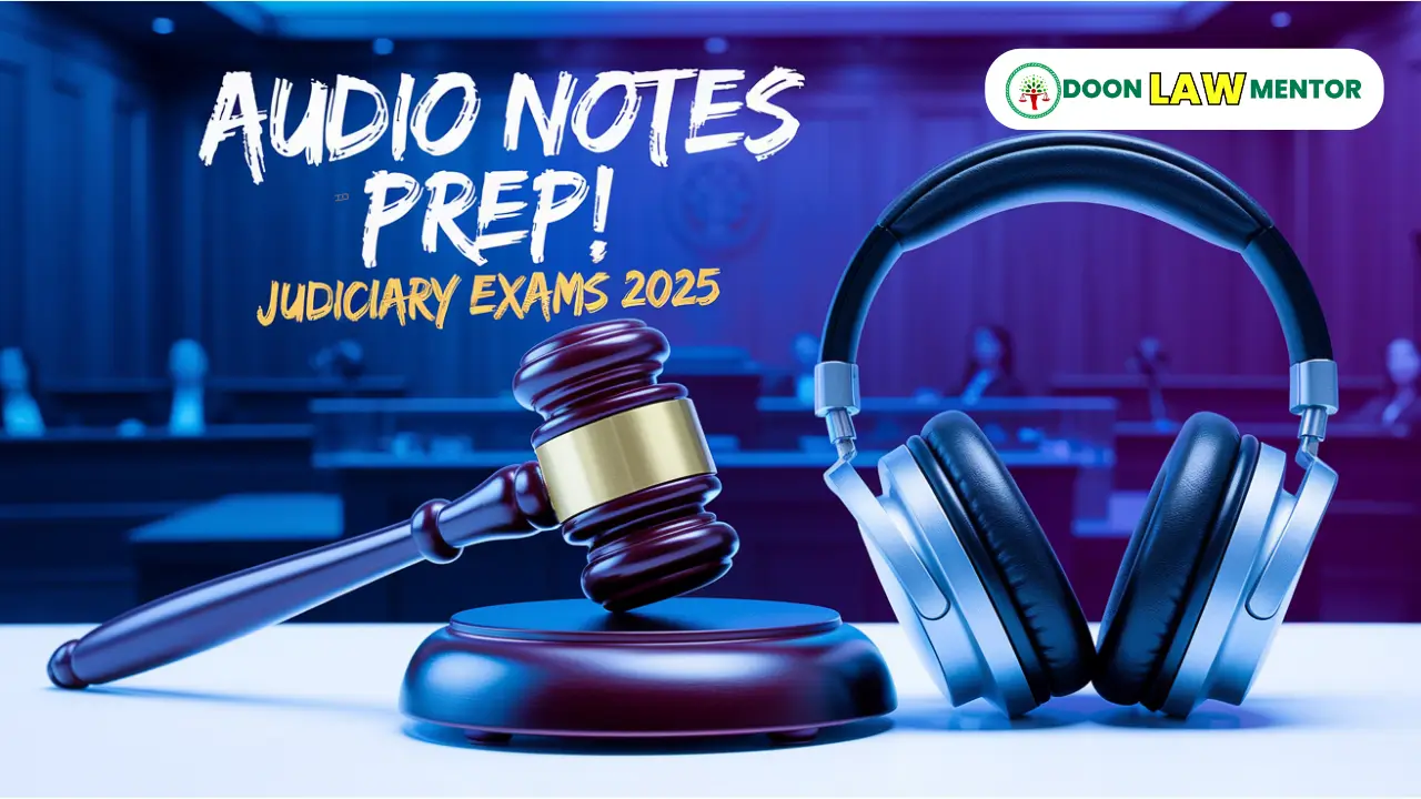 Judiciary Exam Prep Audio Notes