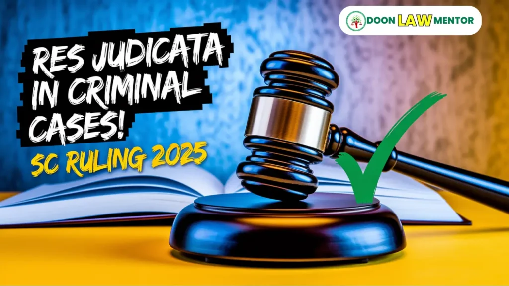 Res Judicata Applies to Criminal Cases