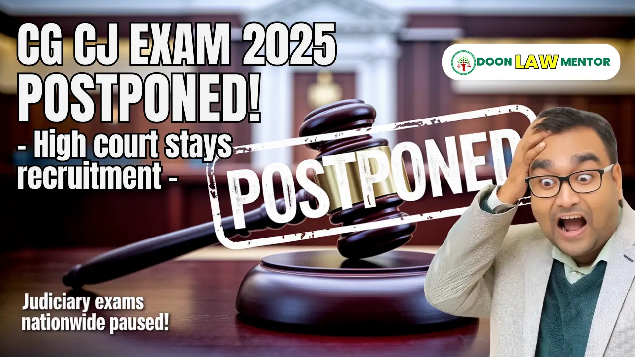 Chhattisgarh Civil Judge Exam Postponed