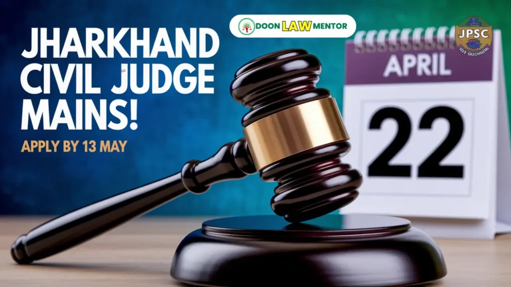 Jharkhand Judiciary Civil Judge Mains Notification